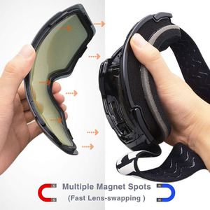 แว่นตาสกี เลนส์แม่เหล็กแบบเปลี่ยนได้ วัสดุ PC ขนาดเดียว ใส่ได้ทุกคน - Product Image 3