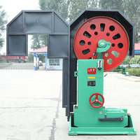 Scie à ruban automatique PCQZ50-09C-4 avec chariot à bois et moteur 5,5 kW, cadre en acier pour la découpe du bois