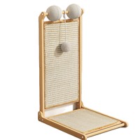 Rascador para Gatos Tipo L Mejorado, Resistente al Desgaste, de Sisal, Vertical, para Montar en la Pared, Estilo Simple