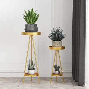 Support de <span class=keywords><strong>plante</strong></span> de décoration moderne du milieu du siècle, support d'affichage en <span class=keywords><strong>fer</strong></span> forgé, Pot de fleur d'intérieur, support de <span class=keywords><strong>plante</strong></span> or - Product Image 6