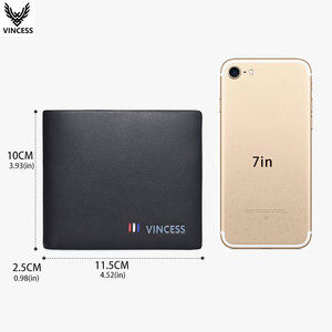 Portafoglio in Vera Pelle VINCESS per <span class=keywords><strong>Uomo</strong></span> con Design Elegante, Perfetto per Carte di Credito, Portafoglio Bifold con Blocco RFID - Product Image 6