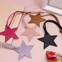 Breloques de sac en cuir PU en forme d'étoile, pendentif mignon, cadeau, décoration suspendue, porte-clés étoile, ornement suspendu étoile à cinq branches