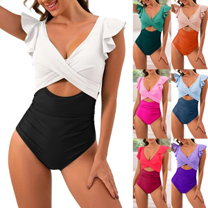 <span class=keywords><strong>Maillot</strong></span> <span class=keywords><strong>de</strong></span> <span class=keywords><strong>bain</strong></span> <span class=keywords><strong>de</strong></span> <span class=keywords><strong>grossesse</strong></span> à volants floraux, vente chaude, <span class=keywords><strong>maillot</strong></span> <span class=keywords><strong>de</strong></span> <span class=keywords><strong>bain</strong></span> une pièce pour femmes, épaules dénudées, taille haute, soutien-gorge push-up - Product Image 1