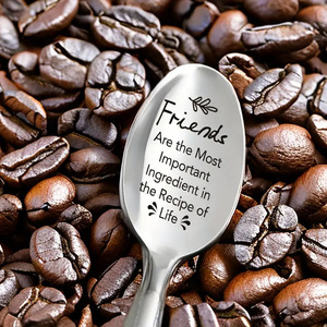 Cucchiaio in Acciaio Inox Regalo per San Valentino con Manico a Forma di Cuore e Messaggio d'Amore Inciso, Utensile da Cucina Romantico per Coppie - Product Image 5