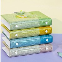 Carpeta para Photocards Kpop con Diseño de Cachorro de Dibujos Animados, Carpeta Desmontable para Photocards, Mini Álbum de Fotos con Diseño de Botón, Cuaderno