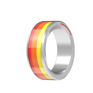 Anello Fitness intelligente di moda per uomo e donna pulsossimetro con controllo App pernice Tracker Touch Screen di coppia Gesundheits Tracker - Product Image 1