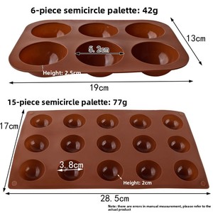 Palette de peinture en silicone à trous ronds pour l'art, idéale pour la gouache et l'aquarelle, outil de mélange facile à nettoyer, fabriqué en Chine - Product Image 2
