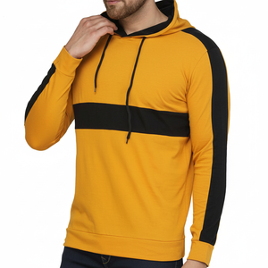 Alta calidad 100% algodón Panel sudaderas con capucha de gran tamaño ropa de calle moda logotipo personalizado hombres sudaderas con capucha y sudaderas 2024 - Product Image 1