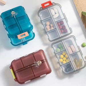 Custom Logo Pill <b>Box</b> With 10 Grids Portable <b>Storage</b> Cases Thick Pills Organizer Compartments for Different Medicines - Product Image 4
