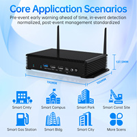 Boîtier de calcul en périphérie industriel, Wifi6 double bande, 1000M, Rockchip RK3576, LPDDR5 8 Go, EMMC 128 Go, 8K, système d'exploitation Linux, Android 14, boîte de calcul en périphérie IA