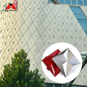 Alumtimes 3D placa ventilada decoración exterior revestimiento Exterior chapado aluminio fachada Panel accesorios y muro cortina - Product Image 4