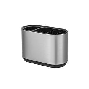 Stainless Steel Dish <b>Rack</b> With Drainage Oval Shape L Size Divided For Cutlery Storage - Product Image 4