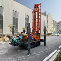Machine de forage de puits à double fonction eau et air 350m, pour l'extraction d'eau dans les roches montagneuses