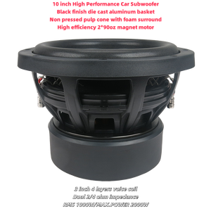 JLDa Series Rms 1000w 10 pouces haut-parleur de voiture haute performance 180Oz FEA aimant optimisé Made in China subwoofers audio de voiture - Product Image 2