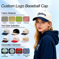 Topi Baseball 5 Panel Berbahan Suede dengan Bordir Logo Kustom Berkualitas Tinggi untuk Wanita