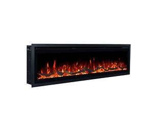 2025 Nueva <span class=keywords><strong>chimenea</strong></span> eléctrica empotrada/montada en la pared Súper delgada de <span class=keywords><strong>50</strong></span> pulgadas con tecnología de llama HD y aplicación - Product Image 5