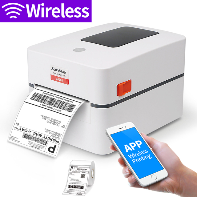 Sonnmark Printer Supplier Desktop 4X6 Thermal Printer Shipping Label Sticker Printer Label Barcode Printing Machine