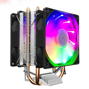 RGB CPU Cooler 90mm PWM <b>Fan</b> with Heatsink Pipe Cooling for Desktop LGA 1155 1150 1151 AM4 AM5 2011 FM2 Universal Platform - Product Image 2