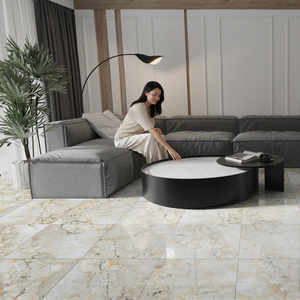 Dyna Pearl Marble Look Porcelain Floor Tiles 600x600mm Polished Glossy Ceramic Flooring - Product Image 3