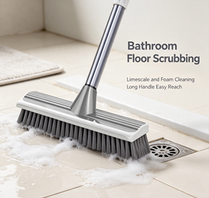 Retractable Plastic Toilet <b>Brush</b> Household Hard Hair Cleaning Artifact for Bathroom Floor Toilet <b>Brush</b> - Product Image 4