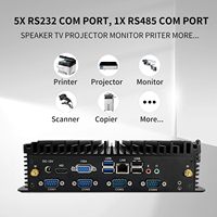Mini PC Industrial sin Ventilador, Procesador Intel, Múltiples Ranuras de RAM, Compatible con Activación Remota LAN/Encendido Automático, 4K HD/VGA, Windows 11 Pro, Funcionamiento Silencioso, en Stock