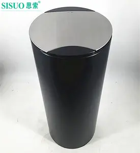 Lata de lixo automática 30l/42l/50l, lata de lixo redonda, sensor de lixo em aço inoxidável
