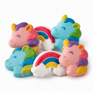 Private Label Kundenspezifisches Logo Umweltfreundliches Veganes Aufhellendes Nährendes Blaubeer-Pfirsich-Duft Kinder-<span class=keywords><strong>Einhorn</strong></span>-<span class=keywords><strong>Schaumbad</strong></span> für - Product Image 3