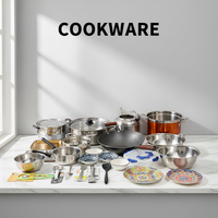 Peralatan Masak Granit Keramik Lapisan Anti Lengket Grosir Set Panci dan Wajan Dapur Peralatan Masak Anti Lengket Grosir
