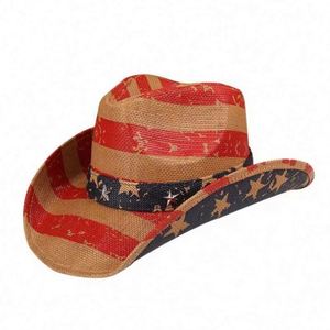 Sombrero Vaquero con Estampado de Bandera Americana, Estilo Vintage de Dallas, para Hombre, Estilo Occidental, para Viajes, Pesca, Fiestas, Desfiles, Rodeos, Patriótico, Unisex - Product Image 2