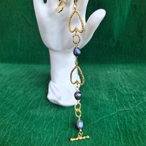 Hochwertiges Natürliches Süßwasserperlen Metall-Ketten Mode-Armband Trendiges 18K PVD Attraktives Damen-Schmuckstück - Product Image 5