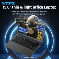 15.6 "Metal dizüstü çekirdek I3 I5 I7 12 13th Gen çift tam fonksiyon tip-c fiziksel kamera deklanşör Ultra ince 16MM iş dizüstü bilgisayarlar