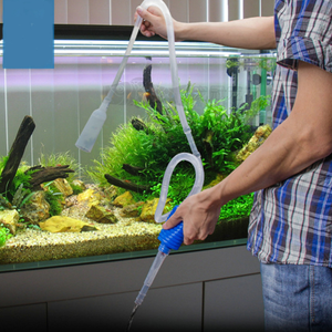 Aquarium Fish Tank Vacuum Gravel Water Filter Cleaner Siphon Pomp Handleiding Schoner Pomp Veilig Vacuüm - Product Image 2