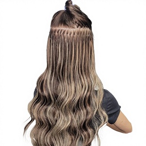 Extensiones de Cabello Natural 100% Humano Virgen Remy Liso, con Puntas Nano de Silicona Pre-Adheridas, Anillos Nano, Venta al Por Mayor - Product Image 3