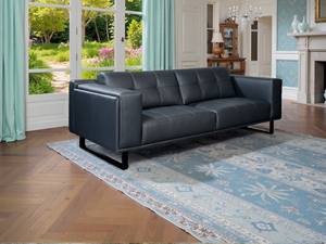 Recepción Oficina Hotel Vestíbulo Visitantes de negocios Cuero Asiento doble Sofá de ocio para sala de estar - Product Image 2