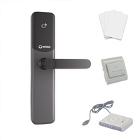 Sistema de Cerradura de Puerta de Hotel con Tarjeta de Acero Orbita Bulk Supply de 13.56MHz, Cerradura con Tarjeta con Desbloqueo 3 en 1 para Hoteles Boutique y Cruceros