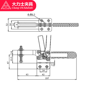 <b>Clamp</b> DLsdalishi <b>Quick</b> Elbow <b>Clamp</b> GH-21382 Horizontal Tooling Fixtures For Welding Inspection - Product Image 1
