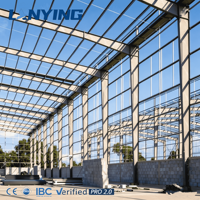 Structure métallique préfabriquée moderne en acier, entrepôt et atelier préfabriqués