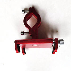 Soporte giratorio de aluminio para teléfono de bicicleta, para montar en bicicleta, negro y rojo - Product Image 3
