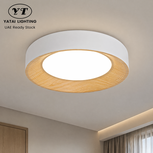 Lámpara de Techo LED Redonda Moderna de 36W, 50Cm, 3CCT, Control Remoto, Montaje Empotrado, Acrílico y Metal, Alto CRI, para Dormitorio y Sala de Estar - Product Image 1