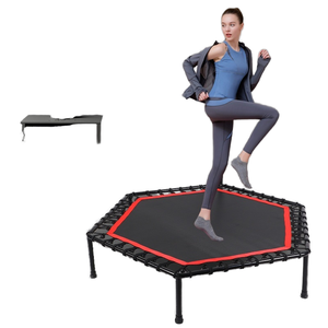 Trampoline de <span class=keywords><strong>fitness</strong></span> pliable de 1,80 m en PVC et acier <span class=keywords><strong>pour</strong></span> l'intérieur, avec ressorts silencieux et structure stable <span class=keywords><strong>pour</strong></span> la maison - Vente en gros - Product Image 1