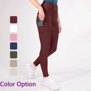 Calzoni da corsa a cavallo da donna con Design personalizzato <span class=keywords><strong>pantaloni</strong></span> equestri con impugnatura in Silicone con tasca - Product Image 1