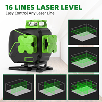 Pro Huepar S04CG-L 4D 360 auto-nivellement haute précision et haute visibilité niveau laser rotatif à 16 lignes