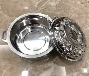 Set kaserol bulat baja tahan karat, mewah 1L-10L untuk Penggunaan dapur penyimpanan makanan & penghangat makanan panas - Product Image 5