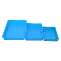 Conteneurs en plastique empilables polyvalents de forme rectangulaire pour outils de quincaillerie, pièces automobiles, nouvelles boîtes et bacs de rangement