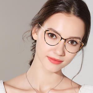 Montures de lunettes de vue œil de chat Falai Tr87135 50-18-137 anti-lumière bleue, monture complète, unisexe - Product Image 2