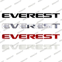 Emblema Deportivo 3D ABS para Capó de Auto, Letras Adhesivas para Everest/Ranger, Cromado, Rojo, Blanco, Negro Mate, Estilo Exterior