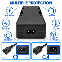Adaptateur secteur de bureau 12V 5A 60W avec prise US, design professionnel, conforme RoHS, approuvé FCC, compatible avec de nombreux appareils