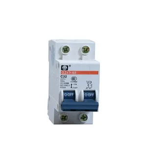 Hete Verkoop 4ka / 6ka Elektrische 2 Pole Mcb 25a 63a Ac Mini Stroomonderbreker