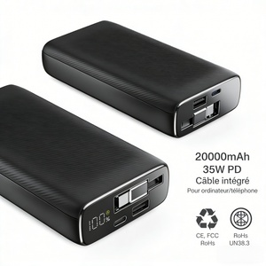 <span class=keywords><strong>Power</strong></span> Bank per Telefono 20000mAh PD 25W Ricarica Rapida Tipo-C Porta in Lega per Samsung S21-S25 Ultra UL CE FCC RoHS UN38.3 Produzione di Fabbrica - Product Image 1