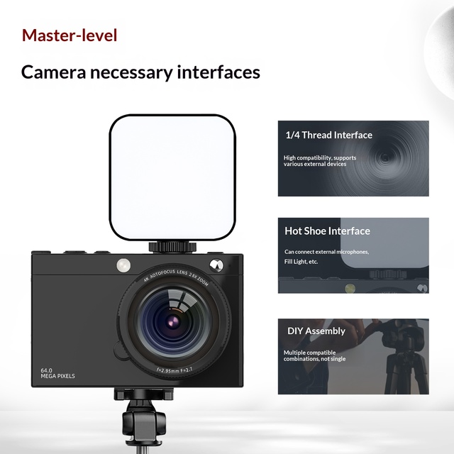 D7 HD CCD Digital Camera Beauty Selfie Retro 64 Million WiFi SD Card Lithium Battery 2-3" Screen Video Student Camera